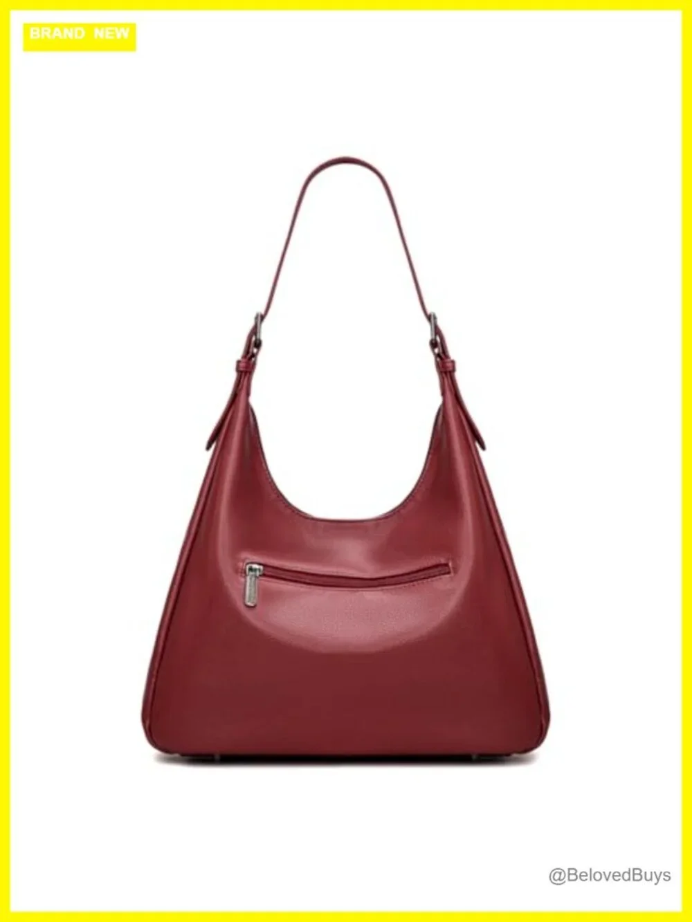 Slouchy Hobo Bag with Multi Pockets Faux Leather Shoulder Handbag